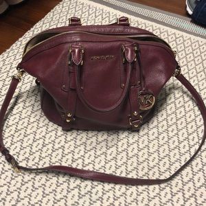 Maroon/red/burgundy Michael kors bag
